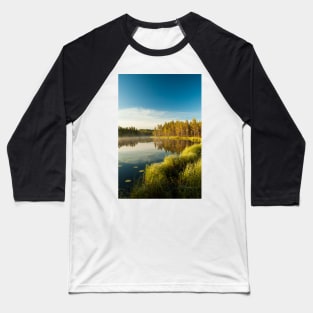 Morning at forest lake Baseball T-Shirt